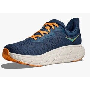 Hoka One One Arahi 7 Blue Orange Running Shoes 1147850 Midnight Shoreline 12 D